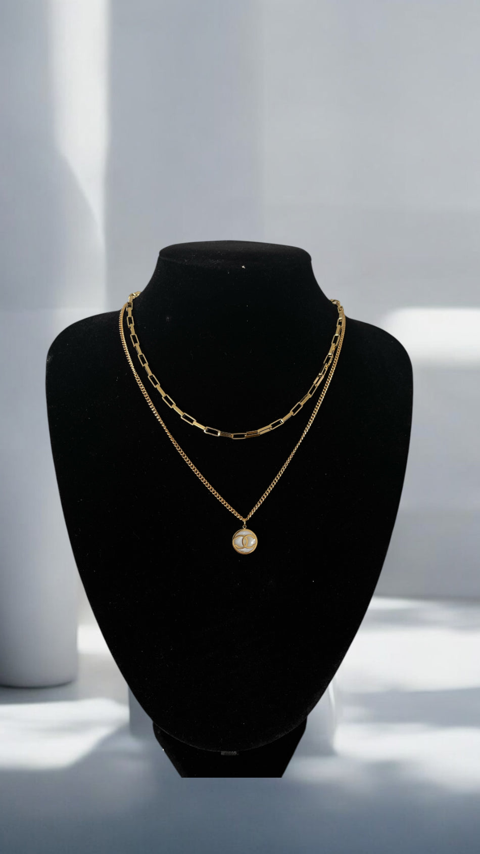 Two Layer CC Necklace