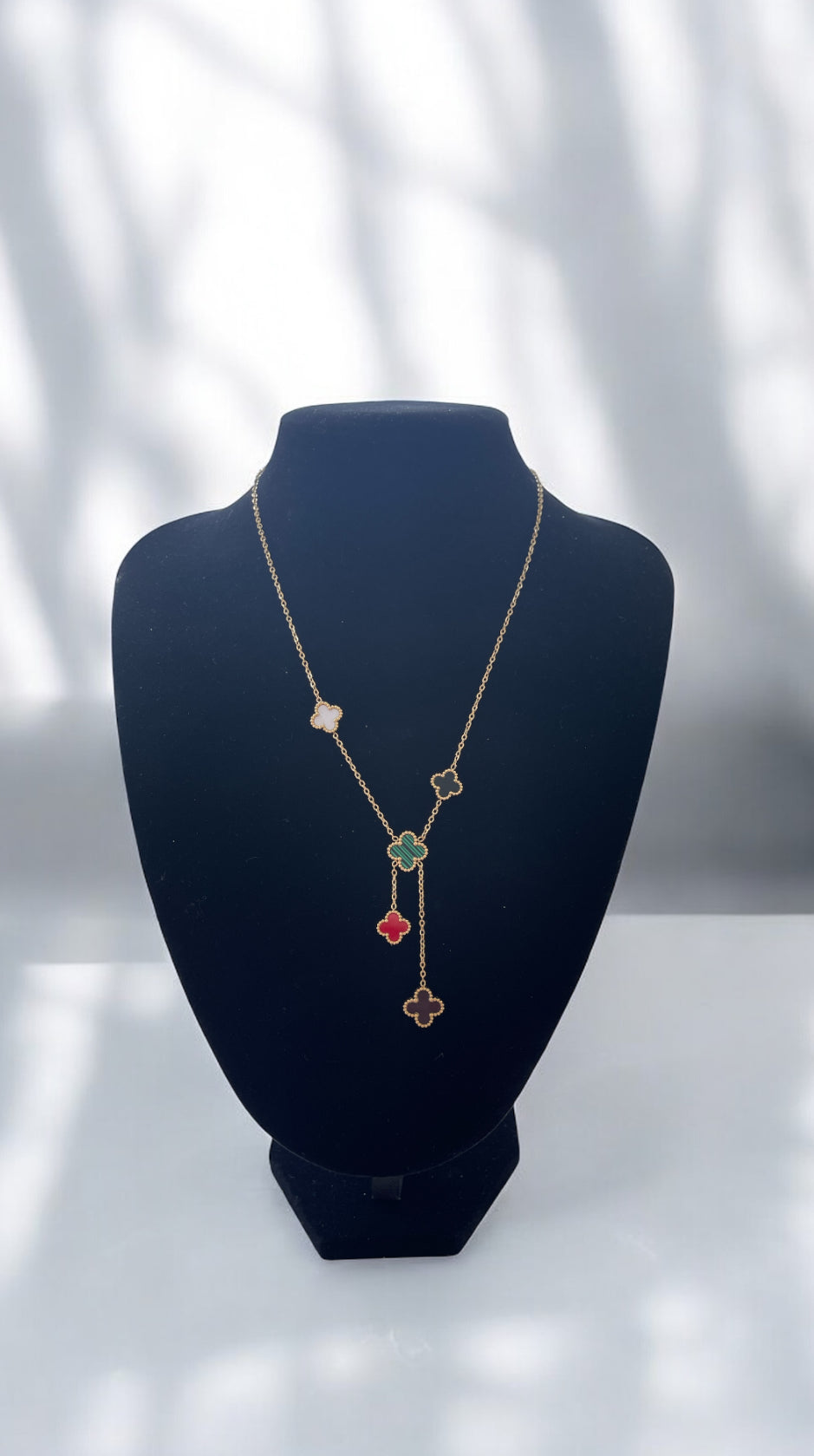 Multi Colour Clover Necklace