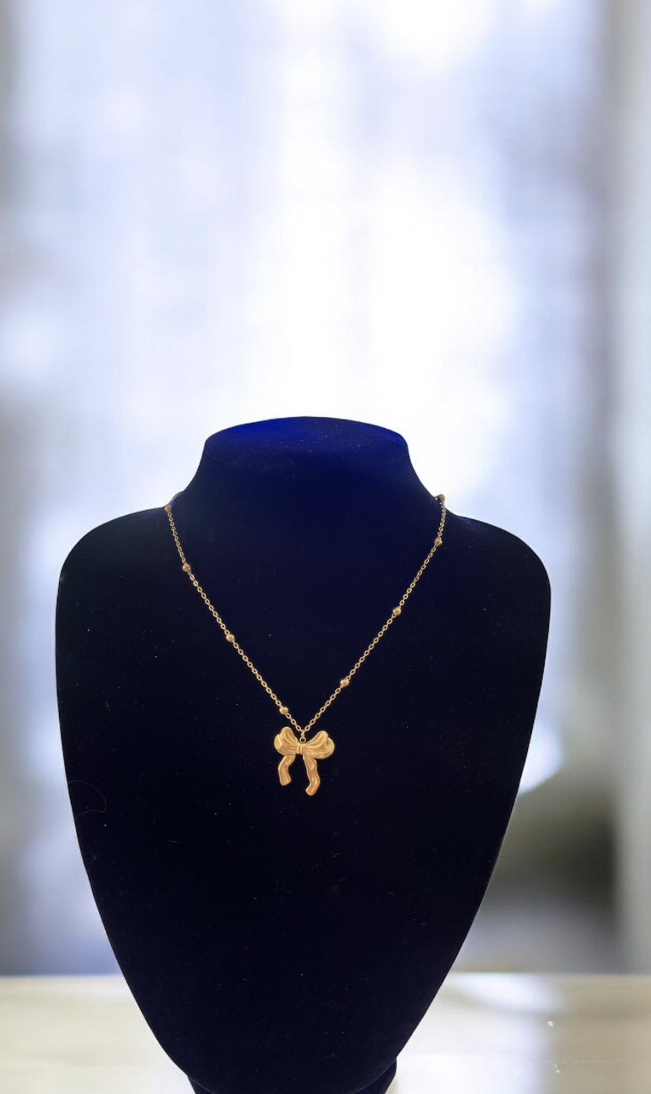 Bold Bow Necklace