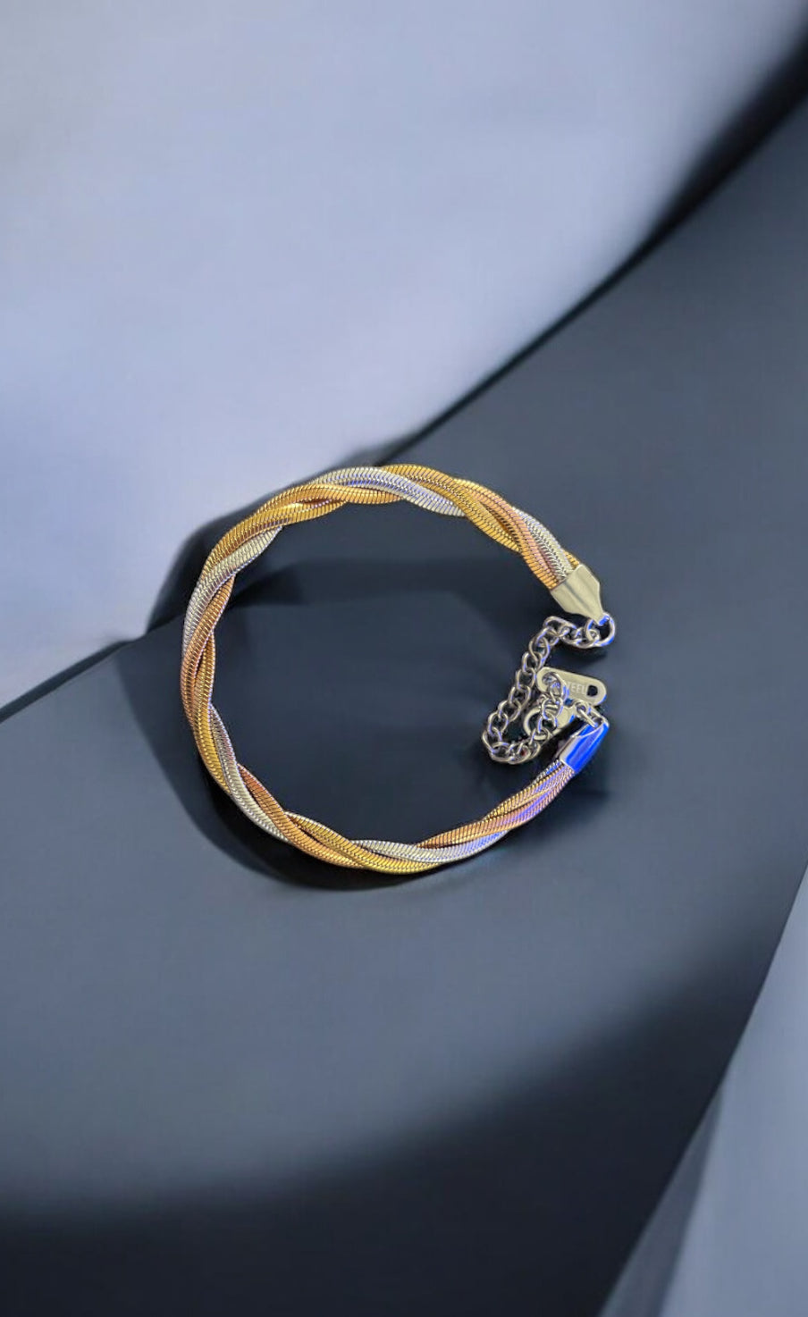 Gold,Rose Gold,Silver Spiral Bracelet