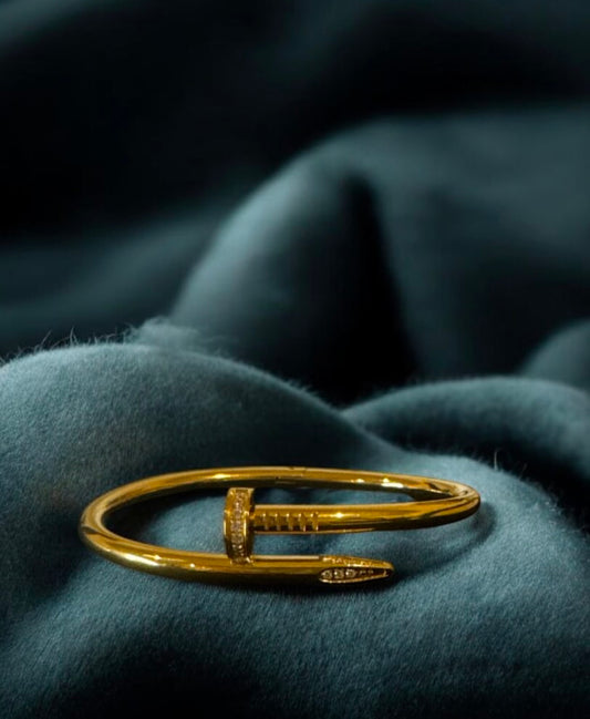 Nail Bangle with diamonds