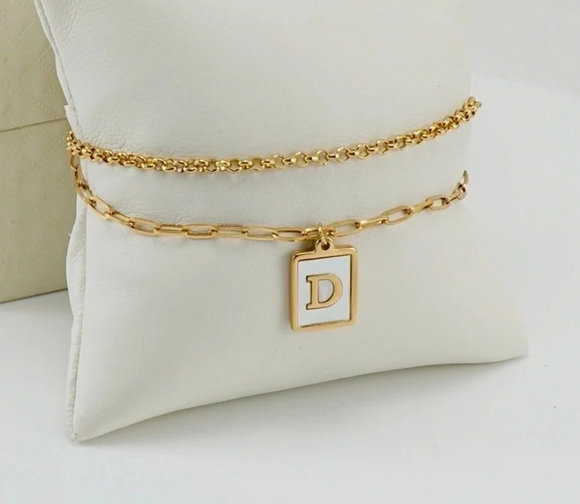 Two layer Letter Bracelets