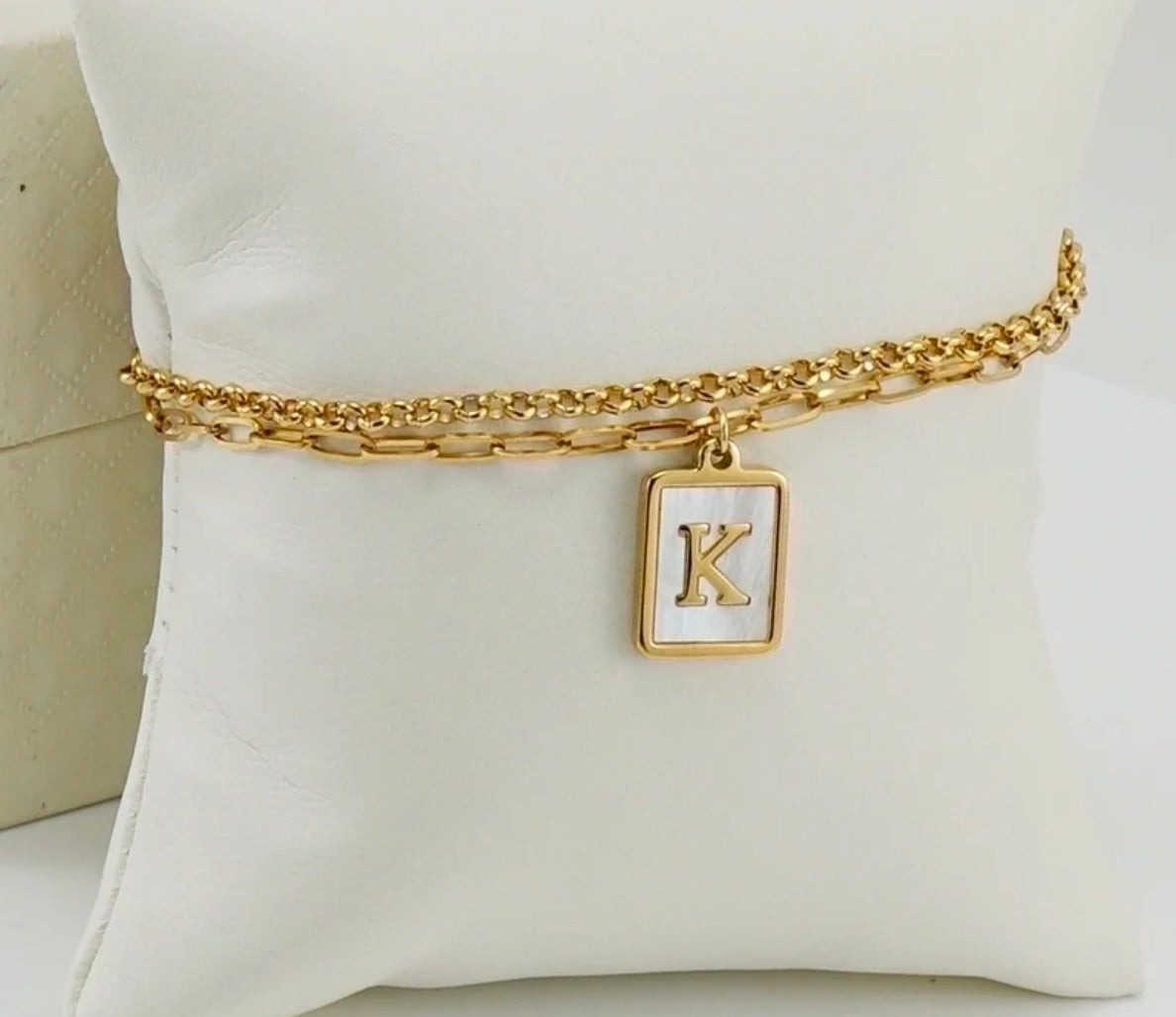 Two layer Letter Bracelets