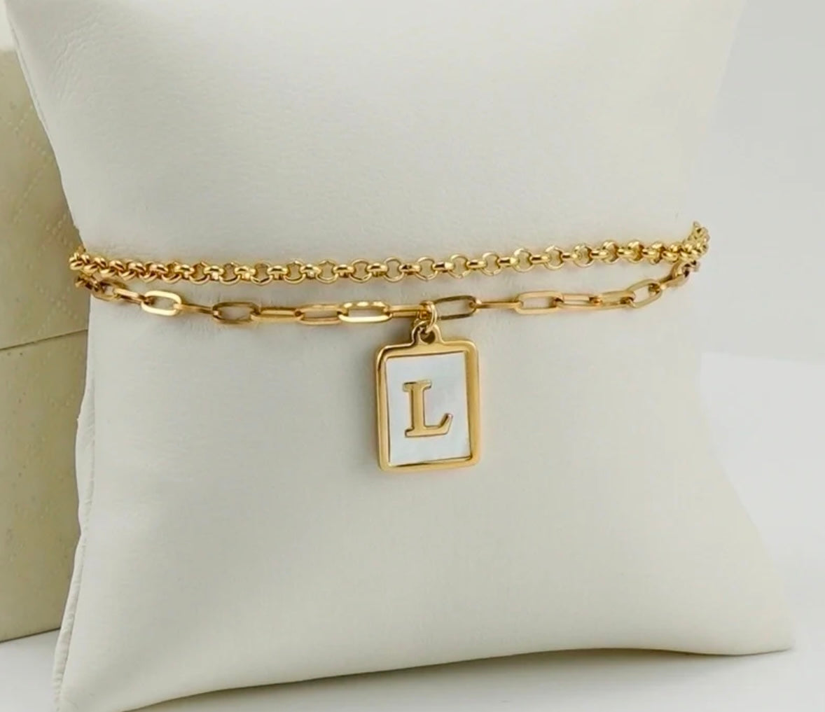 Two layer Letter Bracelets