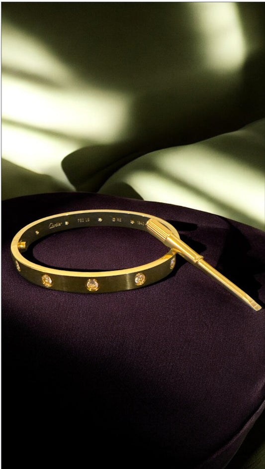 The Diamond C Bangle with Screw