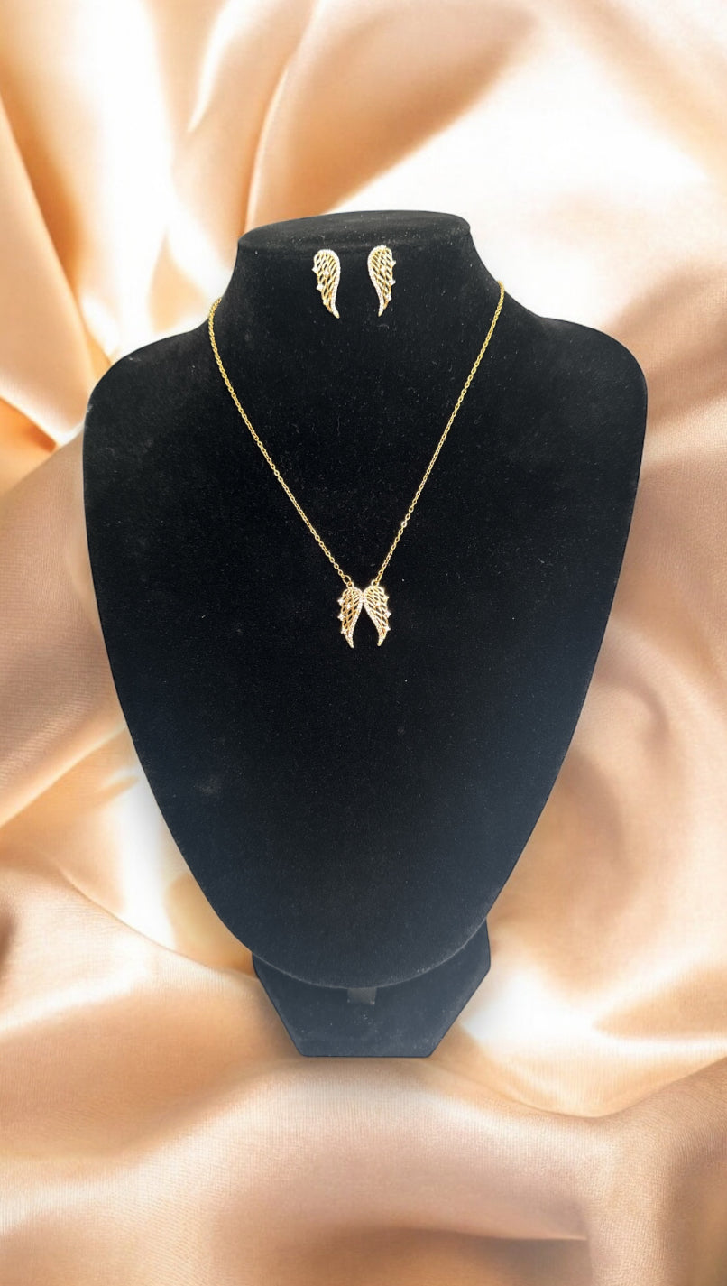 Wings Necklace and Earings Set