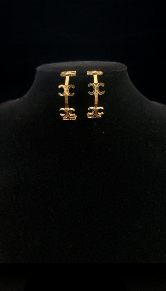 Gold Clne Hoops