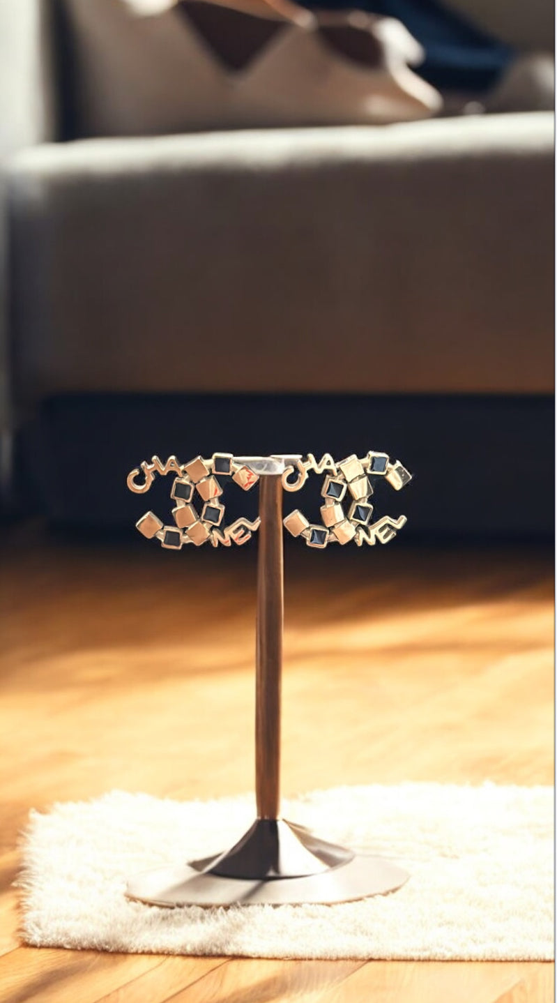 The Black CC Earings