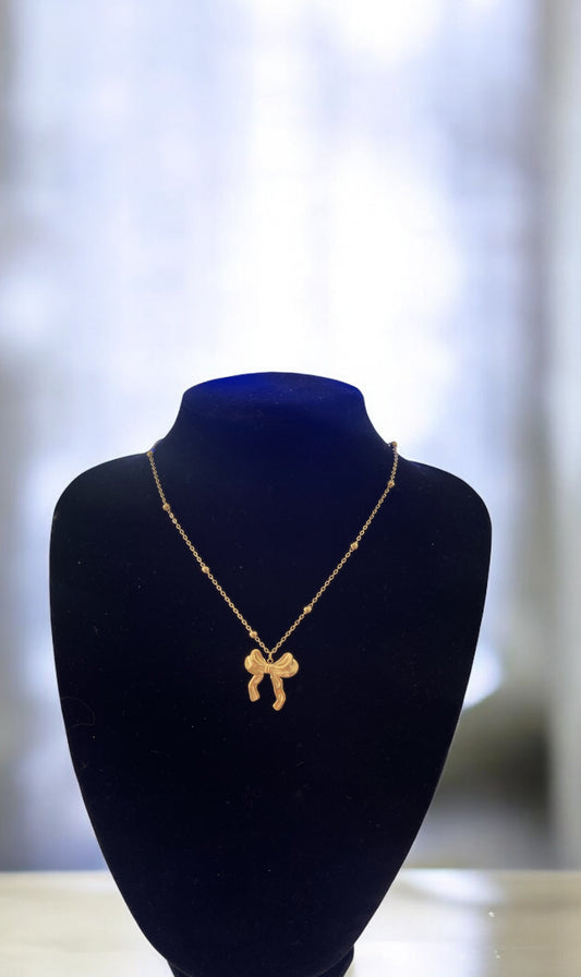 Bold Bow Necklace