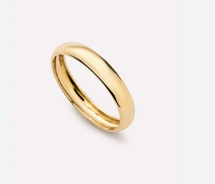 Gold Plain Ring Band